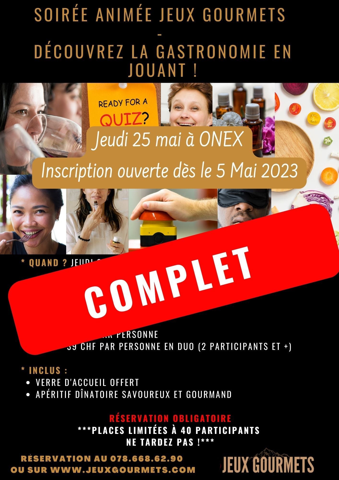 soirée - onex - jeux gourmets - Gastronomie - énigmes - jeux
