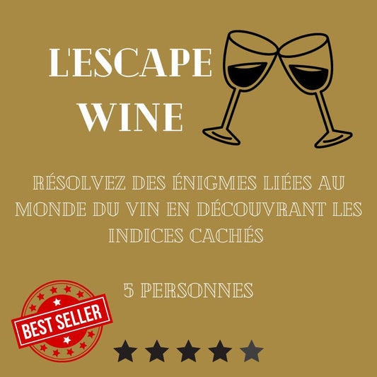 Plongez dans l'univers du vin avec "L'Escape Wine" – le jeu d'escape wine qui séduit les amateurs de vin!